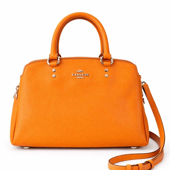 Coach Handbags - Coach Mini Lillie Carryall – Bright Orange